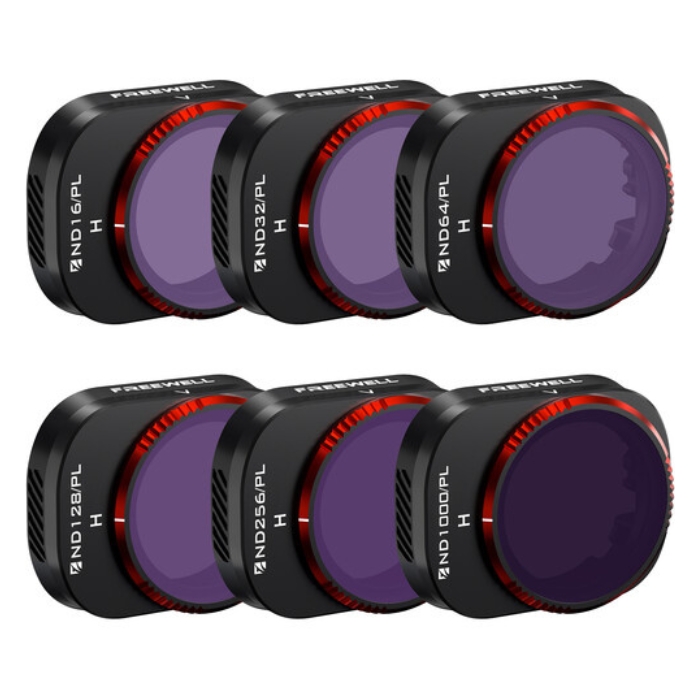 Filtros ND Freewell Bright Day para Drone DJI Mini 4 Pro ND16/32/64/128/256/1000 (6-Pack)